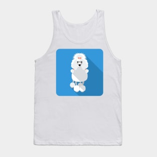 Poodle icon flat design Tank Top